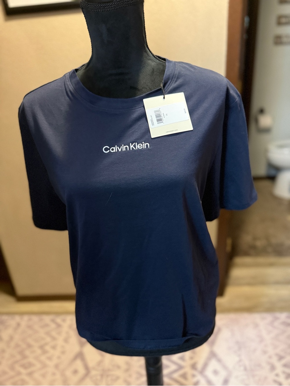 Calvin Klein Navy Blue Logo T-Shirt